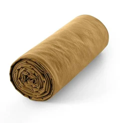 Drap housse 200 x 200 cm bonnet 30 cm "Prémium" pour lit 2 places King Size - Prémium Miel