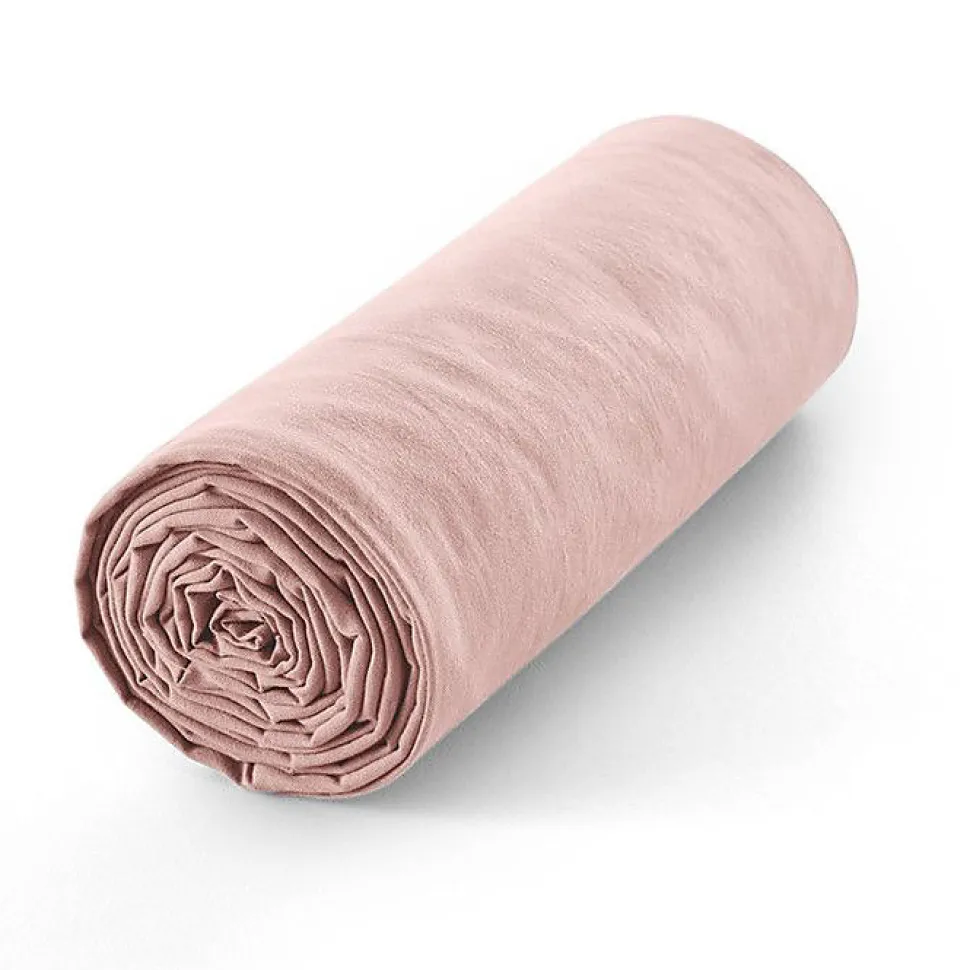 Drap housse 180 x 200 cm bonnet 30 cm "Prémium" pour lit 2 places King Size - Prémium Rose Dragée