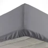 Drap housse 140 x 190 cm bonnet 30 cm Mmicrofibre Oscar Anthracite