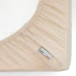 Drap housse berceau en gaze de coton à carreaux