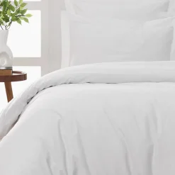 Drap housse bonnet 40 cm en percale coton PLUSBlanc 180x200 cm SOFT PERCALE