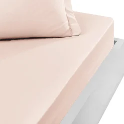 Drap housse bonnet 40 cm en percale coton PLUSPoudre 140x190 cm SOFT PERCALE