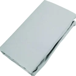 Drap housse CONCERTO satin de coton 160x200 cm bonnet 35 cm uni vert Lichen