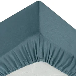 Drap housse coton uni 140 x 190 cm Couleur moderne orage