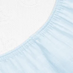 Drap housse couffin en double gaze à carreaux