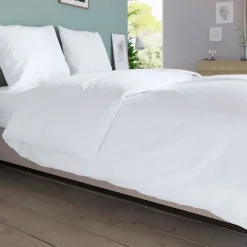 DRAP HOUSSE DODO - ANTIBACTERIENS - BLANC - 140X190 cm - Bonnet 32 cm