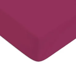 Drap housse en coton 57 fils uni bonnet 25cm 90x190cm