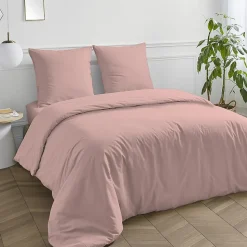 Drap housse en coton 57 fils uni bonnet 25cm 140x200cm