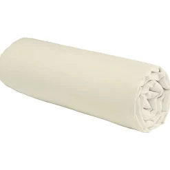 Drap housse en coton 57 fils uni bonnet 25cm 90x190cm