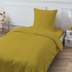 Drap housse en coton 57 fils uni bonnet 25cm 90x190cm