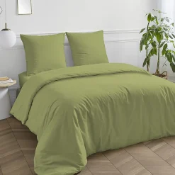 Drap housse en coton 57 fils uni bonnet 25cm 140x200cm