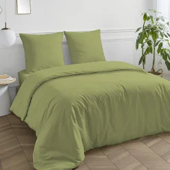 Drap housse en coton 57 fils uni bonnet 25cm 180x200cm