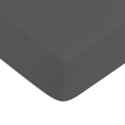Drap housse en coton 57 fils uni bonnet 25cm 90x200cm