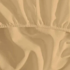 Drap housse en coton bonnet 30 cm Moka 90x190 cm STUDIO