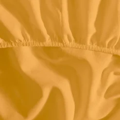 Drap housse en coton bonnet 30 cm Caramel 140x190 cm STUDIO