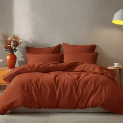 Drap housse en coton bonnet 30 cm Auburn 200x200 cm STUDIO