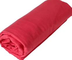 Drap housse en coton Lavé (160x200 cm - Rouge)