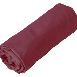 Drap housse en coton Lavé (80x200 cm - Griotte)