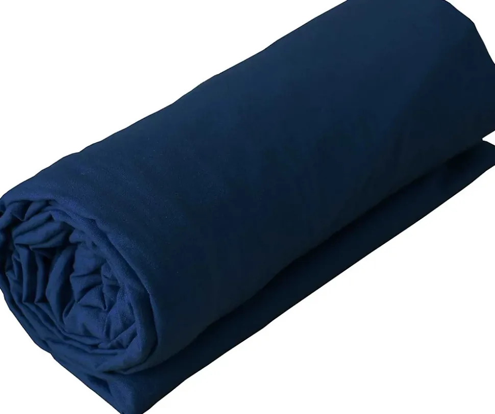 Drap housse en coton Lavé (140x190 cm - Bleu Pétrole)