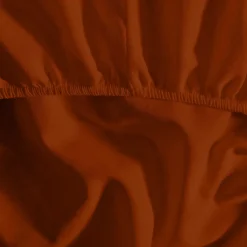 Drap housse en coton lavé biologique bonnet 30 cm Auburn 90x190 cm ORGANIKA