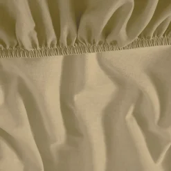 Drap housse en coton lavé biologique bonnet 30 cm Corde 90x190 cm ORGANIKA