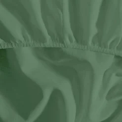 Drap housse en flanelle de coton bonnet 30 cm Lichen 160x200 cm KLAPPEN