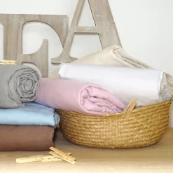 Drap housse en flanelle (140x190 cm - Blanc)