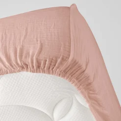 Drap housse en gaze de coton Tendance uni