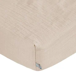 Drap housse en gaze de coton à carreaux