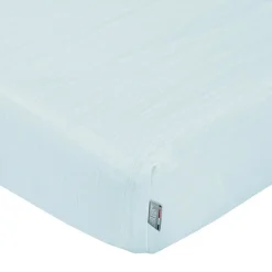 Drap housse en gaze de coton à carreaux