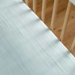 Drap housse en gaze de coton à carreaux