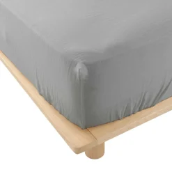 Drap housse en gaze de coton Tendance uni