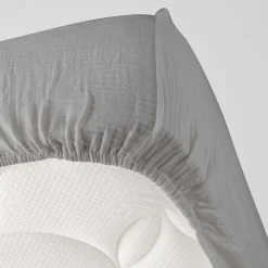 Drap housse en gaze de coton Tendance uni