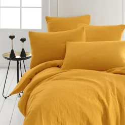 Drap housse en gaze de coton bonnet 30 cm Caramel 80x200 cm LOFT