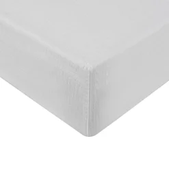 Drap housse en gaze de coton bonnet 30 cm Blanc 80x200 cm LOFT