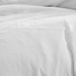 Drap housse en gaze de coton bonnet 30 cm Blanc 80x200 cm LOFT