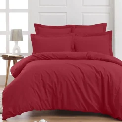 Drap housse en percale de coton bonnet 30 cm Cardinal 120x190 cm SOFT PERCALE