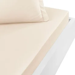 Drap housse en percale de coton bonnet 30 cm Petale 200x200 cm SOFT PERCALE