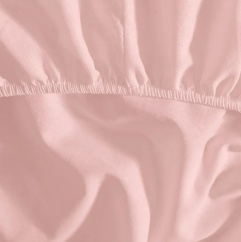 Drap housse en percale de coton pour lit articulé Poudre 160x200 cm SOFT PERCALE