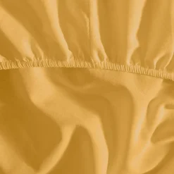 Drap housse en percale de coton pour lit articulé Caramel 160x200 cm SOFT PERCALE