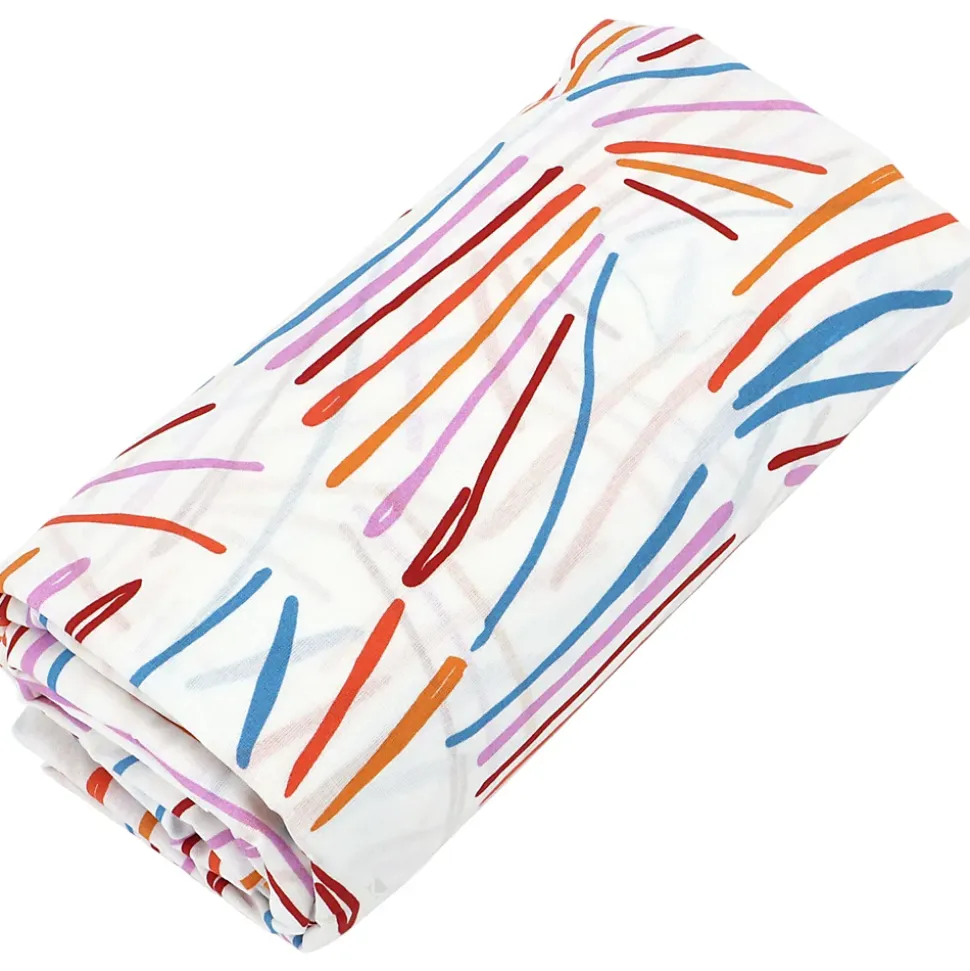 Drap housse imprimé 140x190 cm coton PERROQUET Salsa Bonnet 40 cm