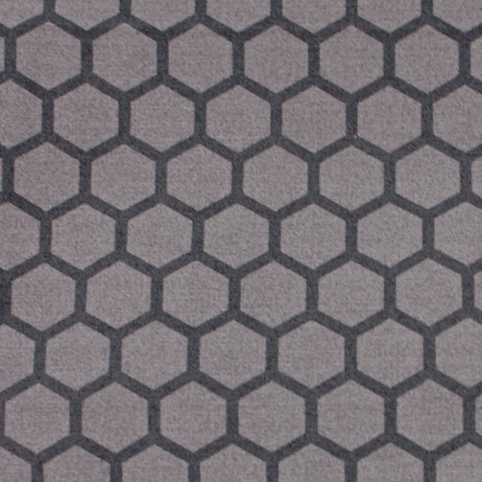 Drap housse imprimé 200x200 cm percale de coton ASIA gris Anthracite Bonnet 40 cm