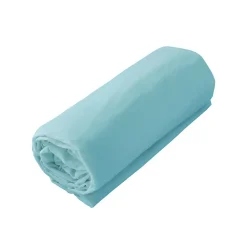 Drap housse jersey uni en 100% coton (160x200 cm - Vert clair)
