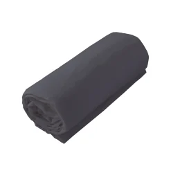 Drap housse jersey uni en 100% coton (140x190 cm - Ardoise)