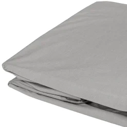 Drap housse élastiqué en 100% coton peigné (85x195 cm - Taupe)