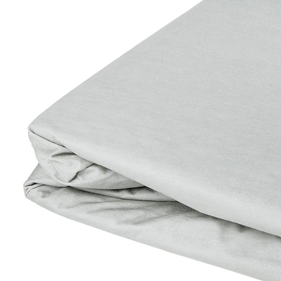 Drap housse élastiqué en 100% coton peigné (180x200 cm - Gris Perle)