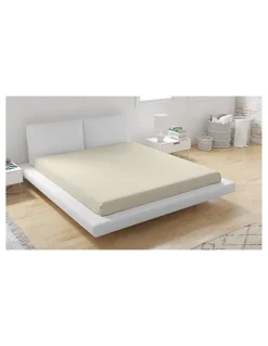 Drap Housse Microfibre Beige - 140x190cm