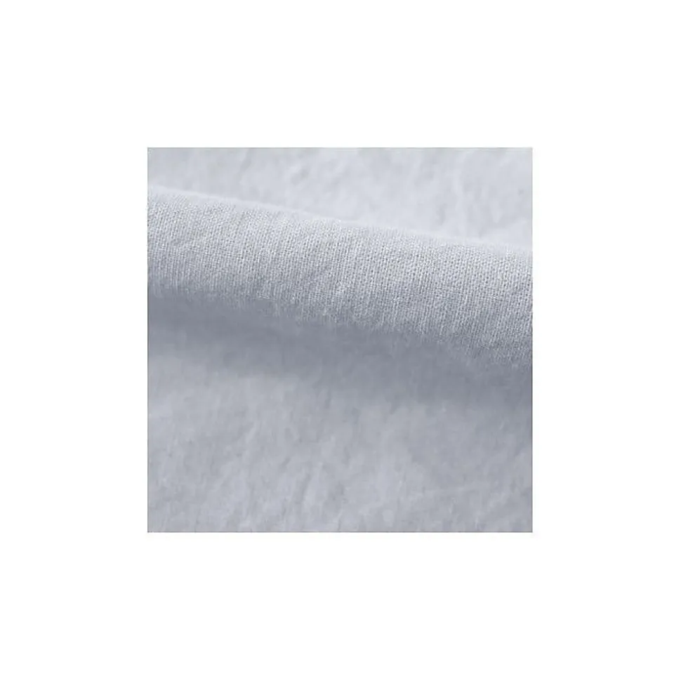 Drap housse Palace pur coton teint lavé 63 fils/cm² Vent du sud - Palace Neige - 140 x 190 cm bonnet de 35 cm