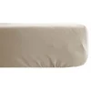 Drap housse Palace pur coton teint lavé 63 fils/cm² Vent du sud - Palace Lin - 140 x 190 cm bonnet de 35 cm