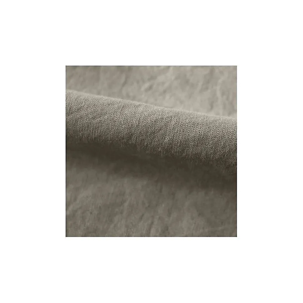 Drap housse Palace pur coton teint lavé 63 fils/cm² Vent du sud - Palace Naturel - 140 x 190 cm bonnet de 35 cm